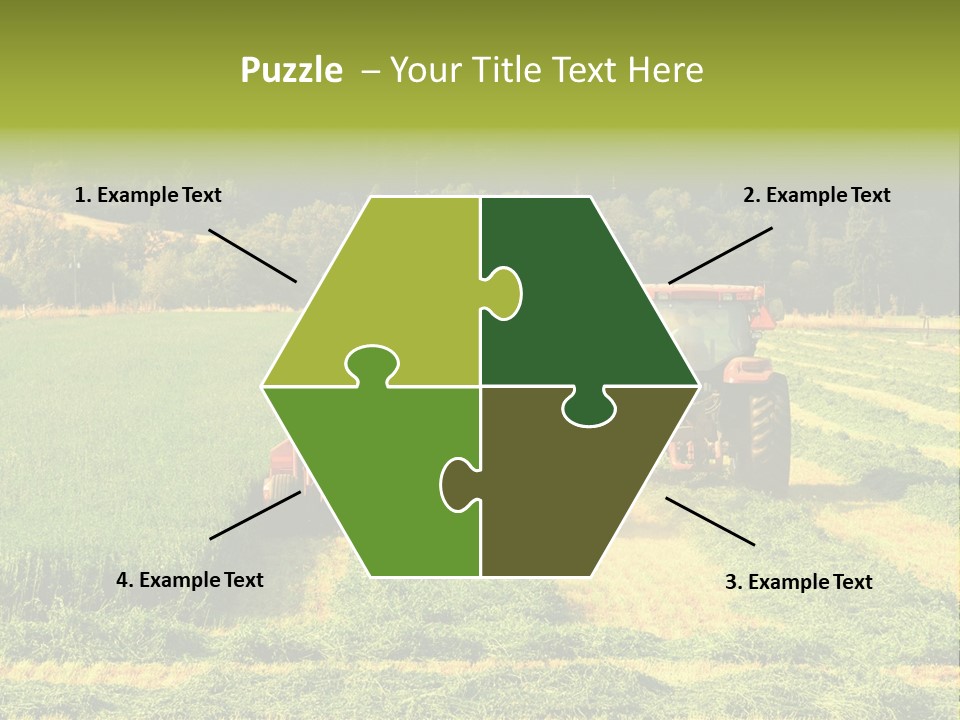 Field Windrow Agricultural PowerPoint Template