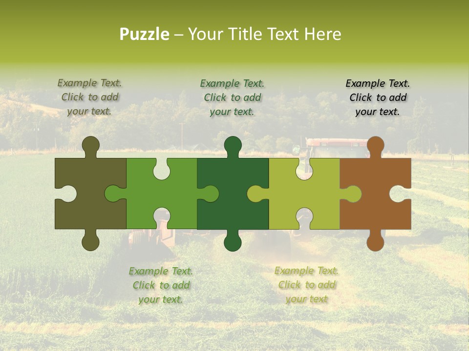 Field Windrow Agricultural PowerPoint Template