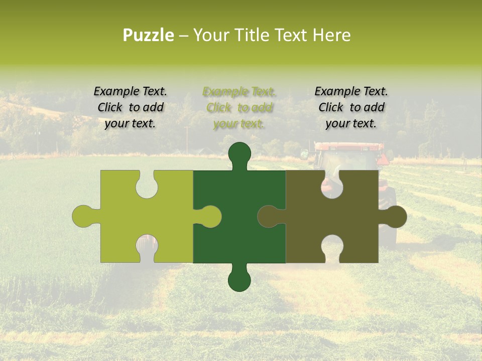 Field Windrow Agricultural PowerPoint Template