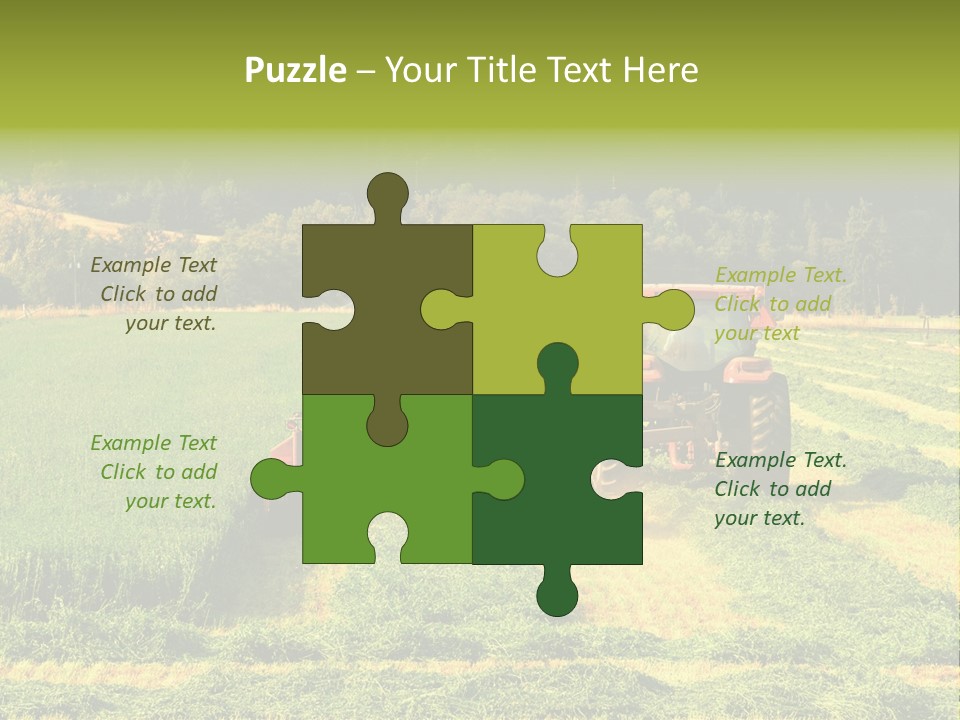 Field Windrow Agricultural PowerPoint Template