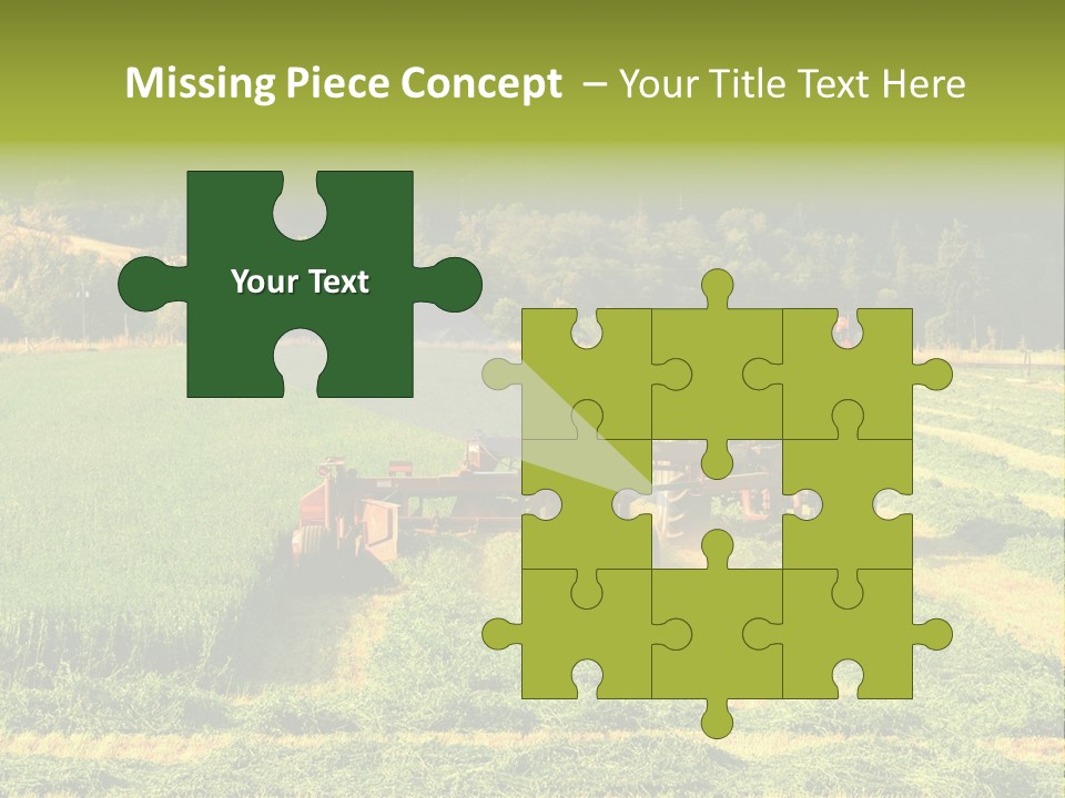 Field Windrow Agricultural PowerPoint Template