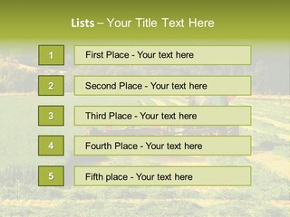 Field Windrow Agricultural PowerPoint Template