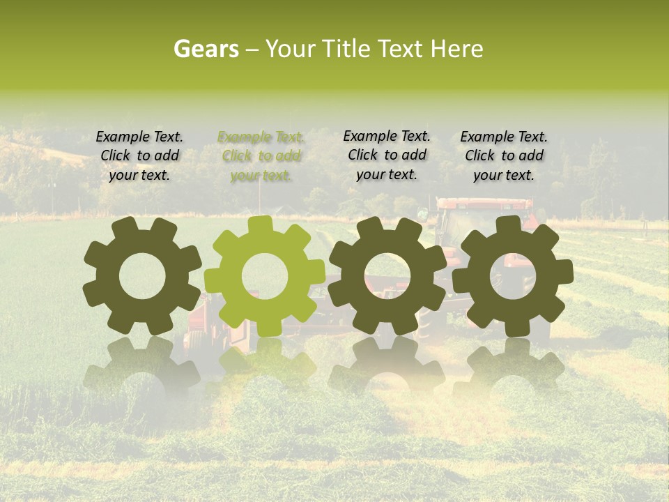 Field Windrow Agricultural PowerPoint Template