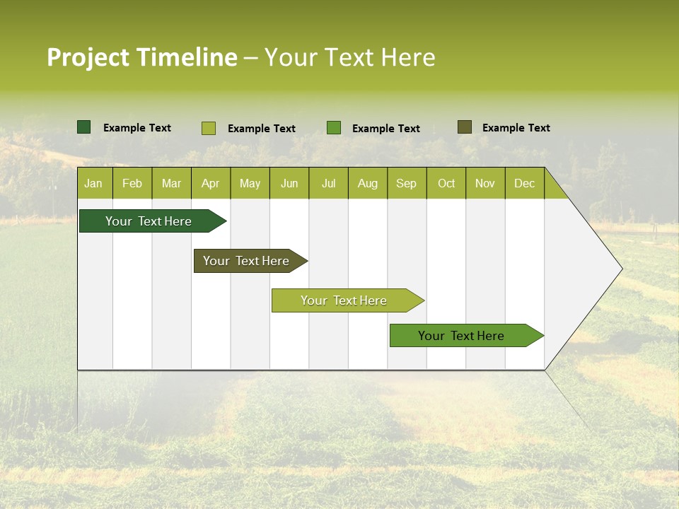 Field Windrow Agricultural PowerPoint Template