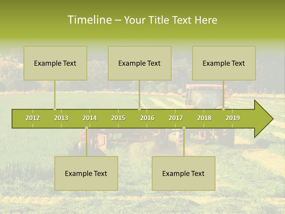 Field Windrow Agricultural PowerPoint Template