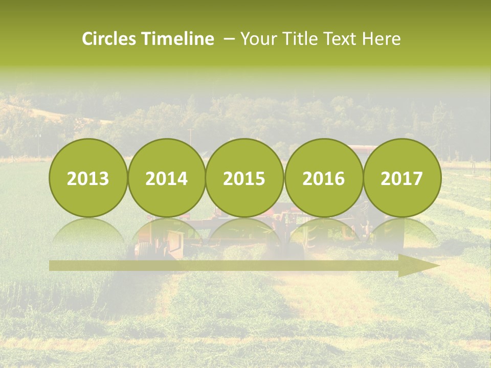 Field Windrow Agricultural PowerPoint Template