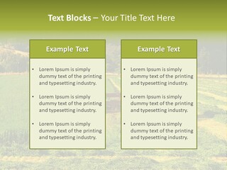 Field Windrow Agricultural PowerPoint Template
