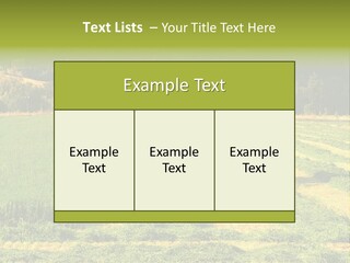 Field Windrow Agricultural PowerPoint Template