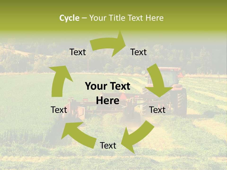 Field Windrow Agricultural PowerPoint Template