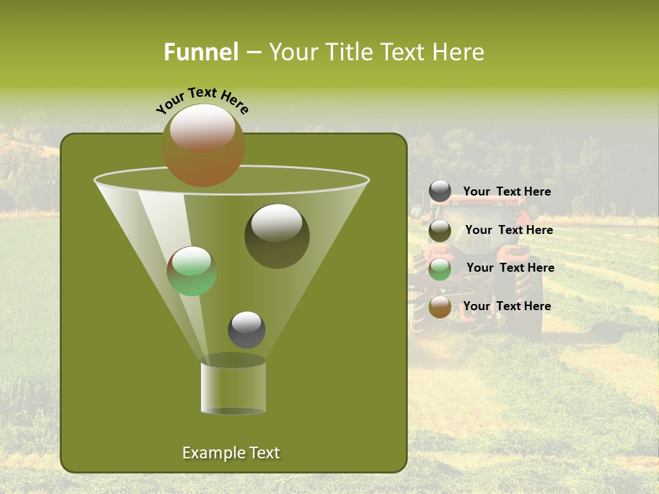 Field Windrow Agricultural PowerPoint Template