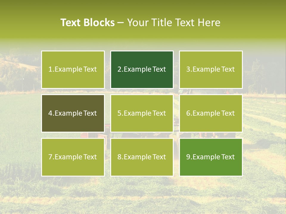 Field Windrow Agricultural PowerPoint Template