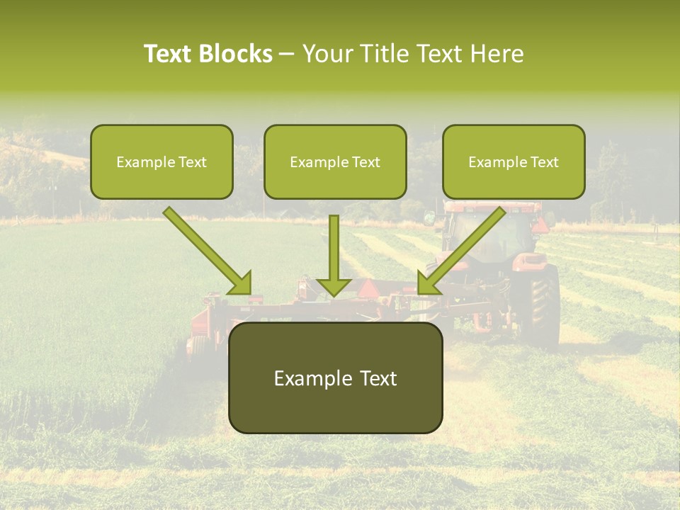 Field Windrow Agricultural PowerPoint Template