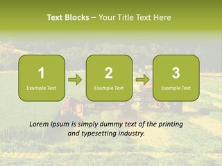 Field Windrow Agricultural PowerPoint Template