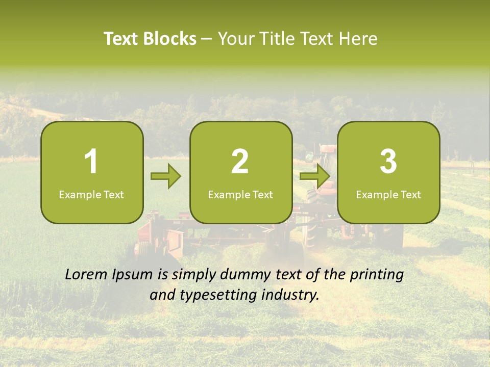 Field Windrow Agricultural PowerPoint Template
