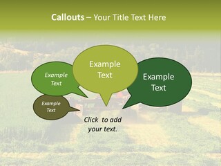 Field Windrow Agricultural PowerPoint Template