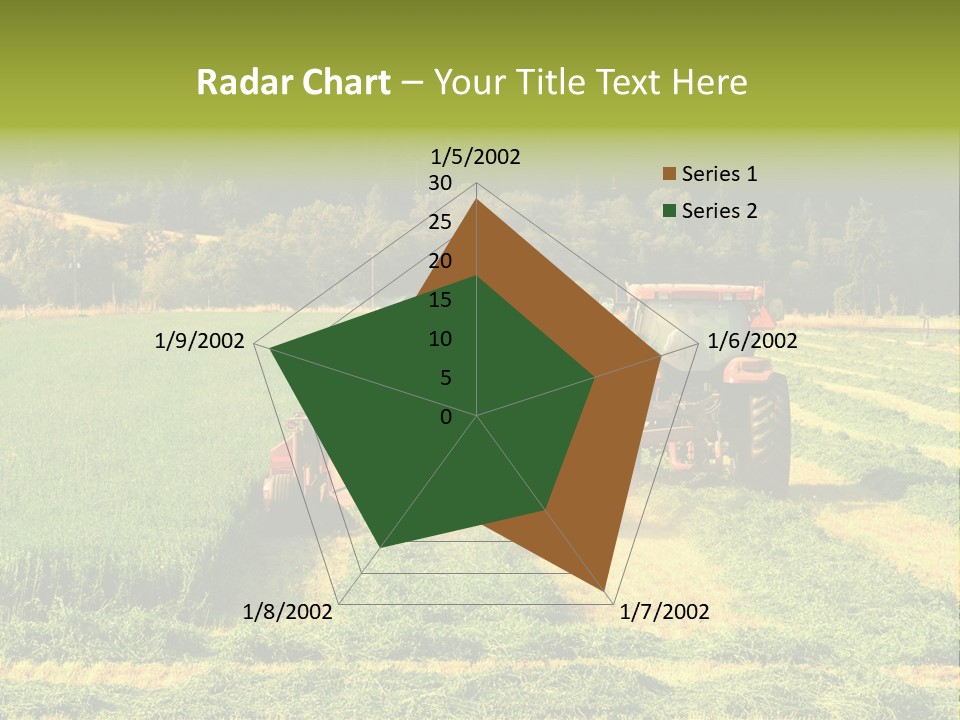 Field Windrow Agricultural PowerPoint Template