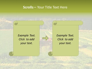 Field Windrow Agricultural PowerPoint Template