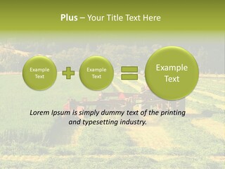 Field Windrow Agricultural PowerPoint Template