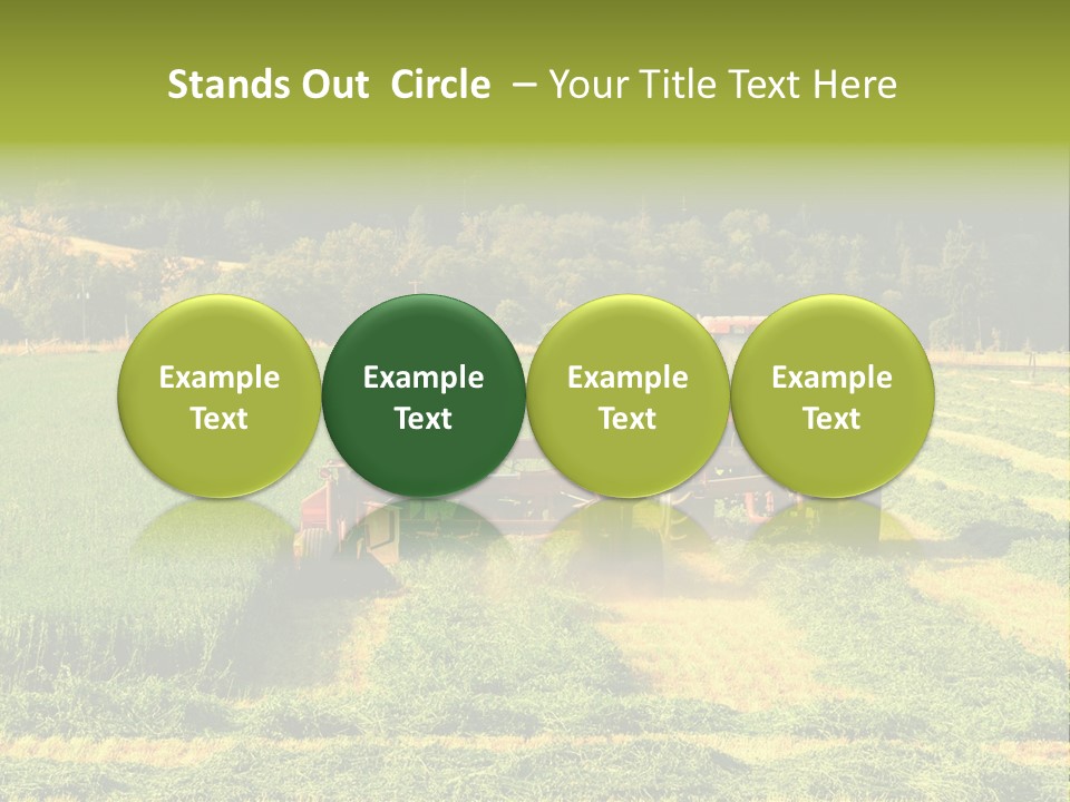 Field Windrow Agricultural PowerPoint Template