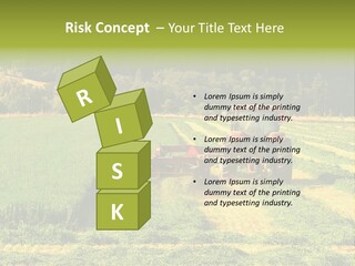 Field Windrow Agricultural PowerPoint Template