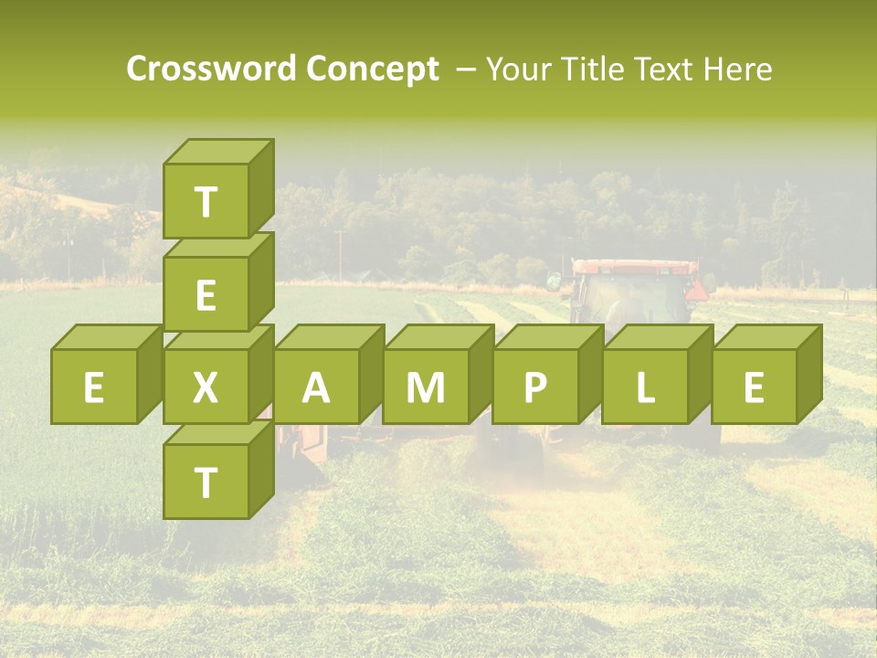 Field Windrow Agricultural PowerPoint Template