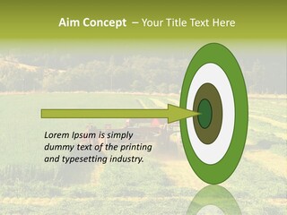 Field Windrow Agricultural PowerPoint Template
