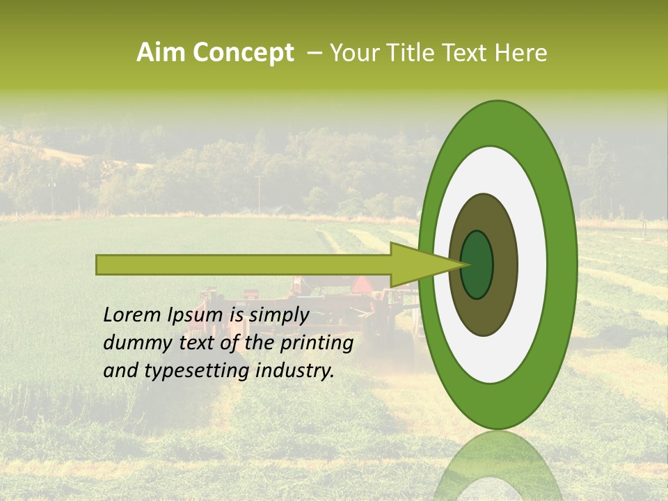 Field Windrow Agricultural PowerPoint Template