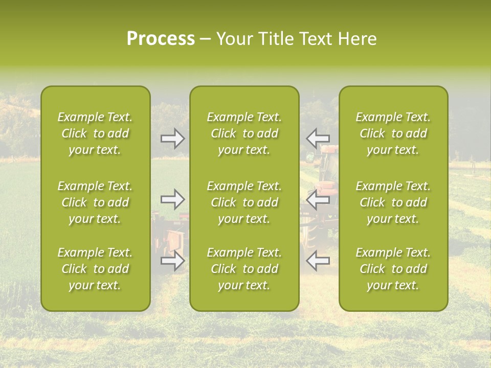Field Windrow Agricultural PowerPoint Template
