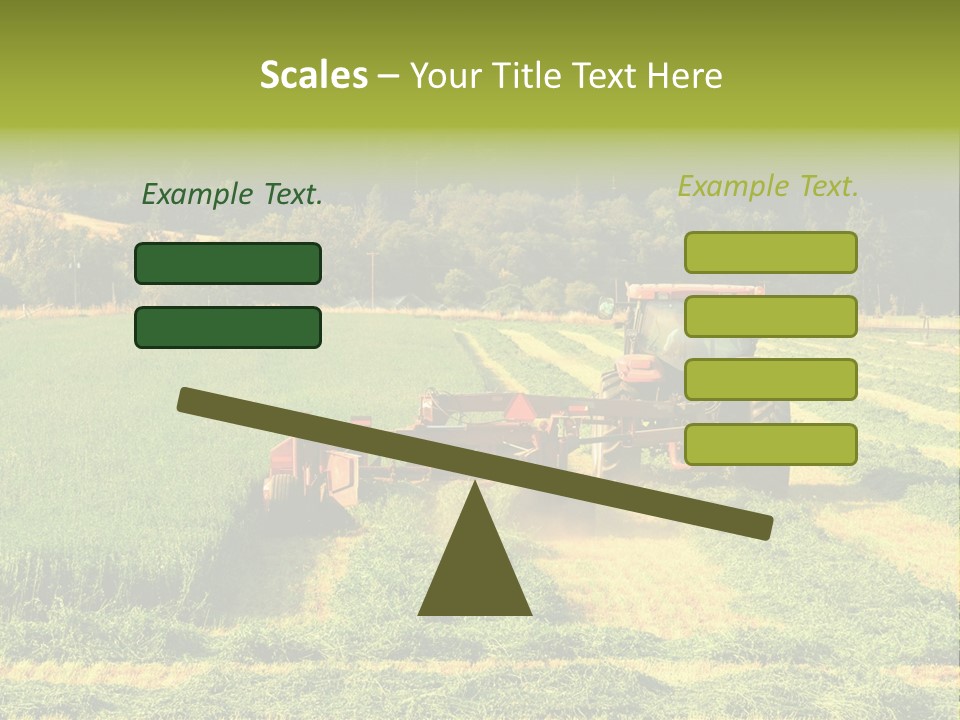 Field Windrow Agricultural PowerPoint Template
