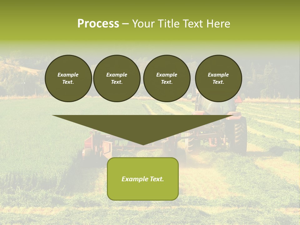 Field Windrow Agricultural PowerPoint Template