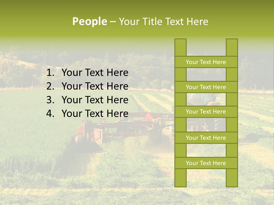 Field Windrow Agricultural PowerPoint Template