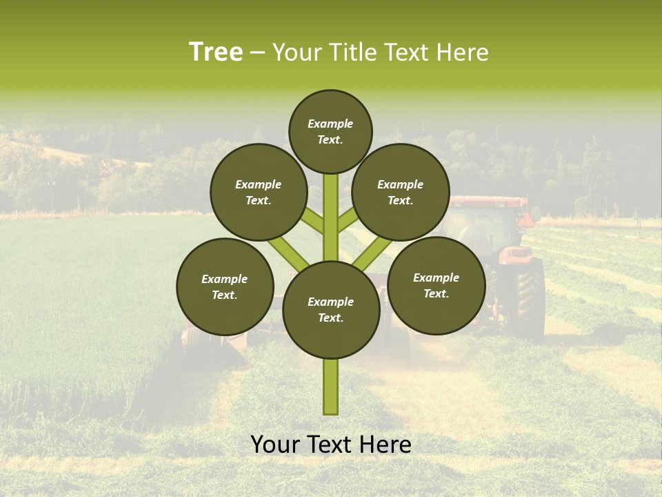 Field Windrow Agricultural PowerPoint Template