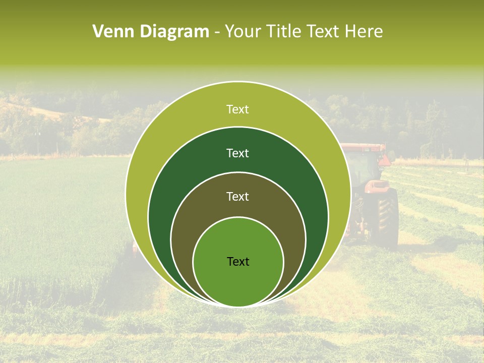 Field Windrow Agricultural PowerPoint Template