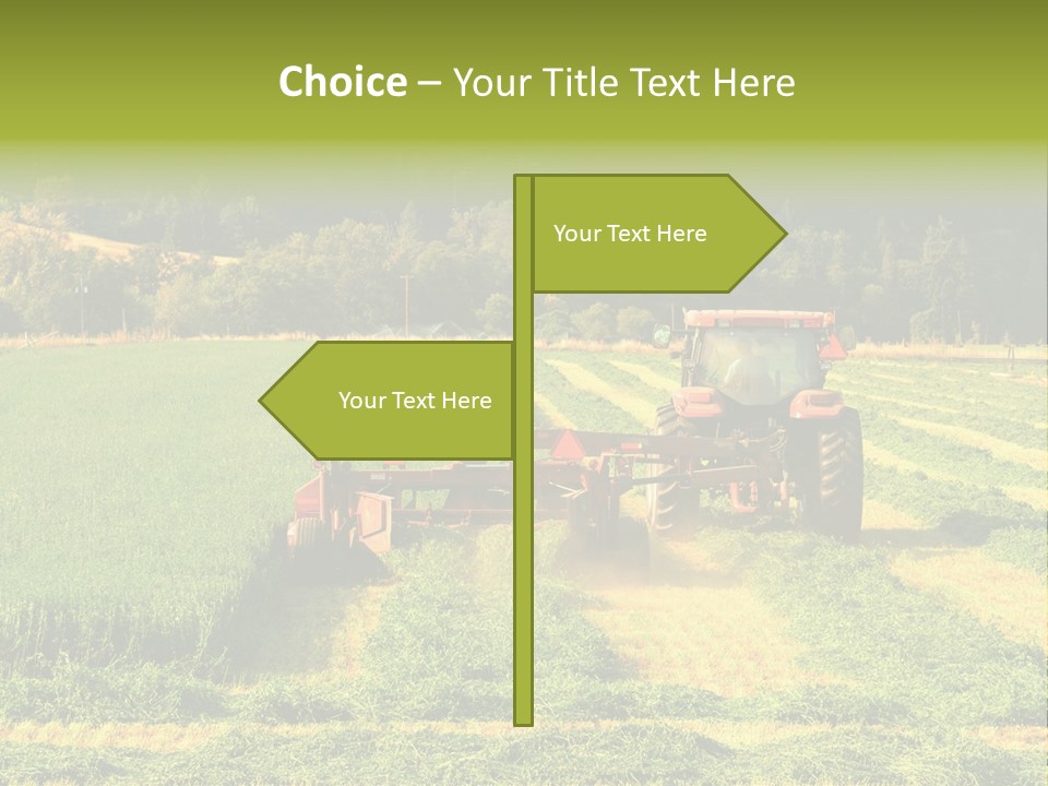 Field Windrow Agricultural PowerPoint Template