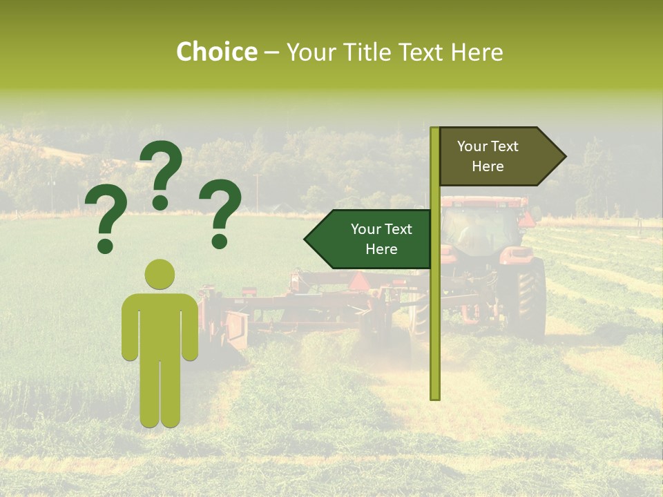 Field Windrow Agricultural PowerPoint Template