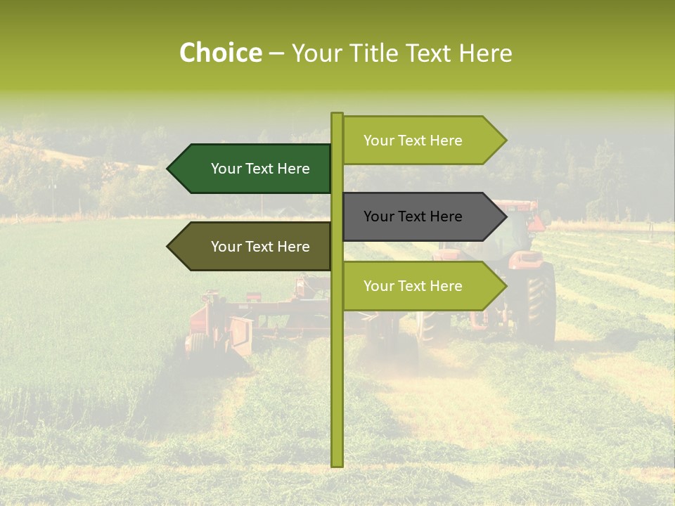 Field Windrow Agricultural PowerPoint Template