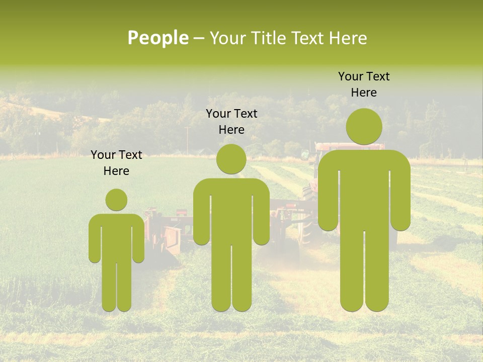 Field Windrow Agricultural PowerPoint Template