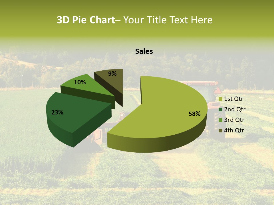 Field Windrow Agricultural PowerPoint Template