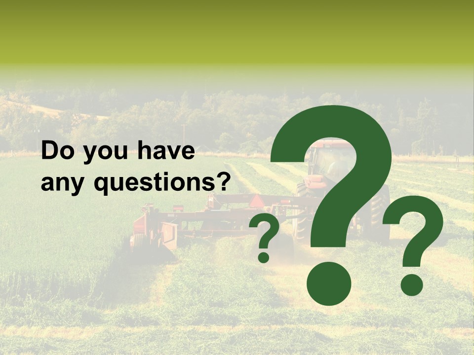 Field Windrow Agricultural PowerPoint Template