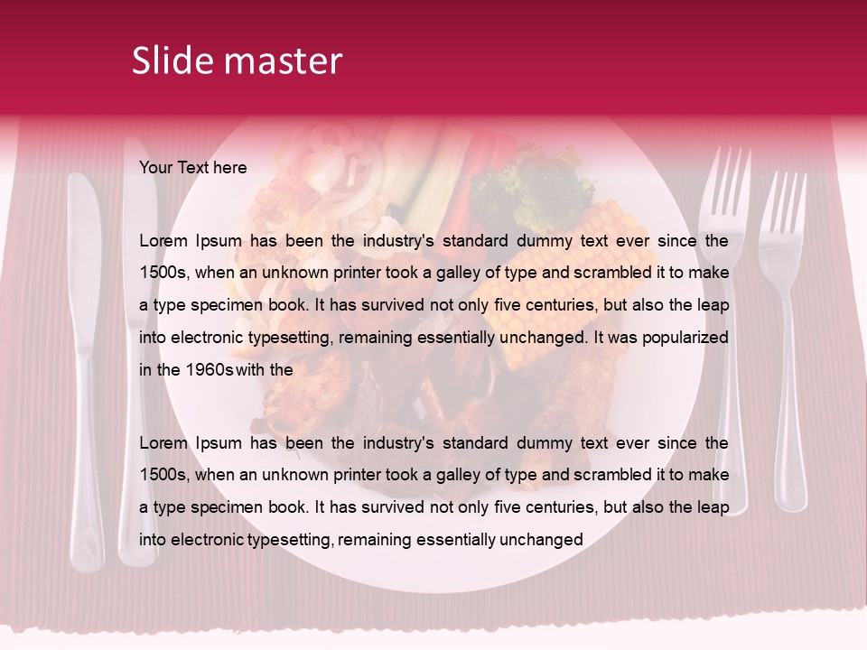 Potato Cob Fork PowerPoint Template