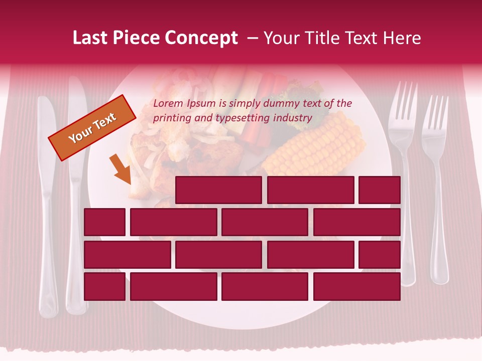 Potato Cob Fork PowerPoint Template