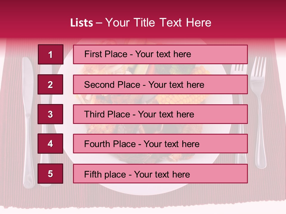 Potato Cob Fork PowerPoint Template