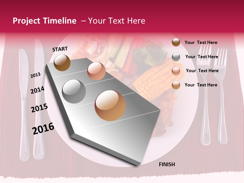 Potato Cob Fork PowerPoint Template