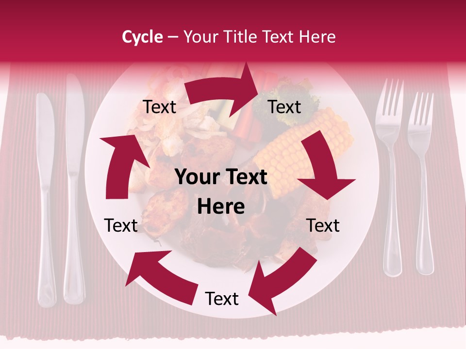 Potato Cob Fork PowerPoint Template