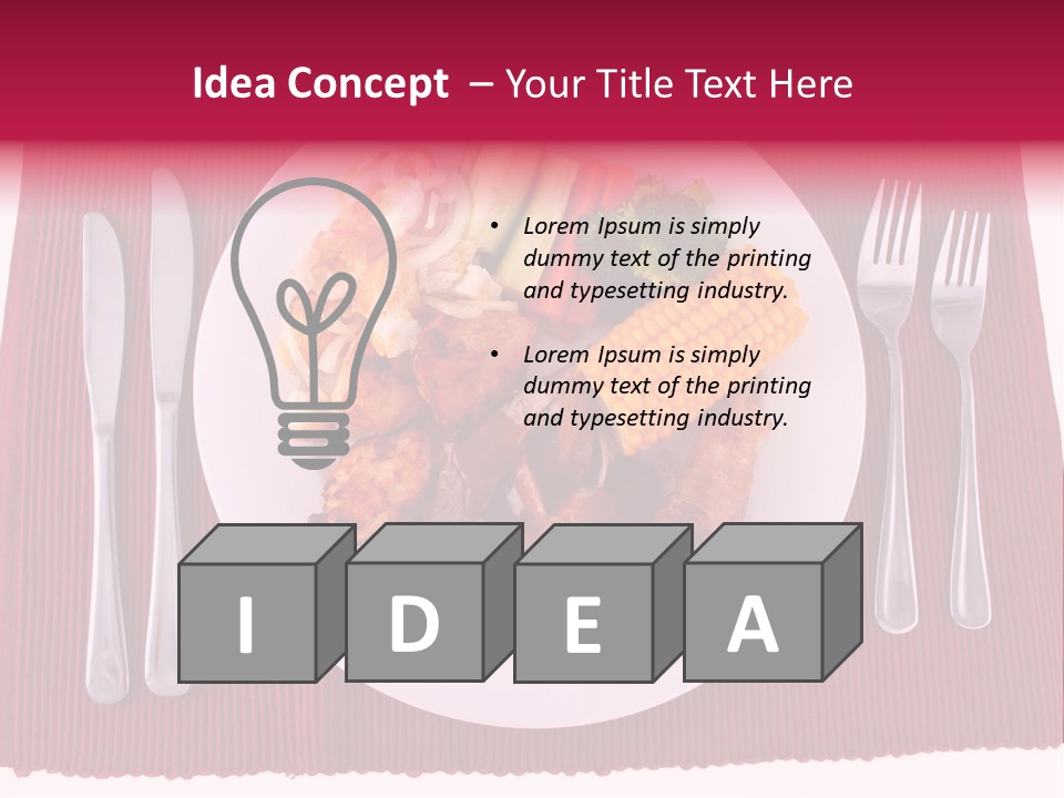 Potato Cob Fork PowerPoint Template