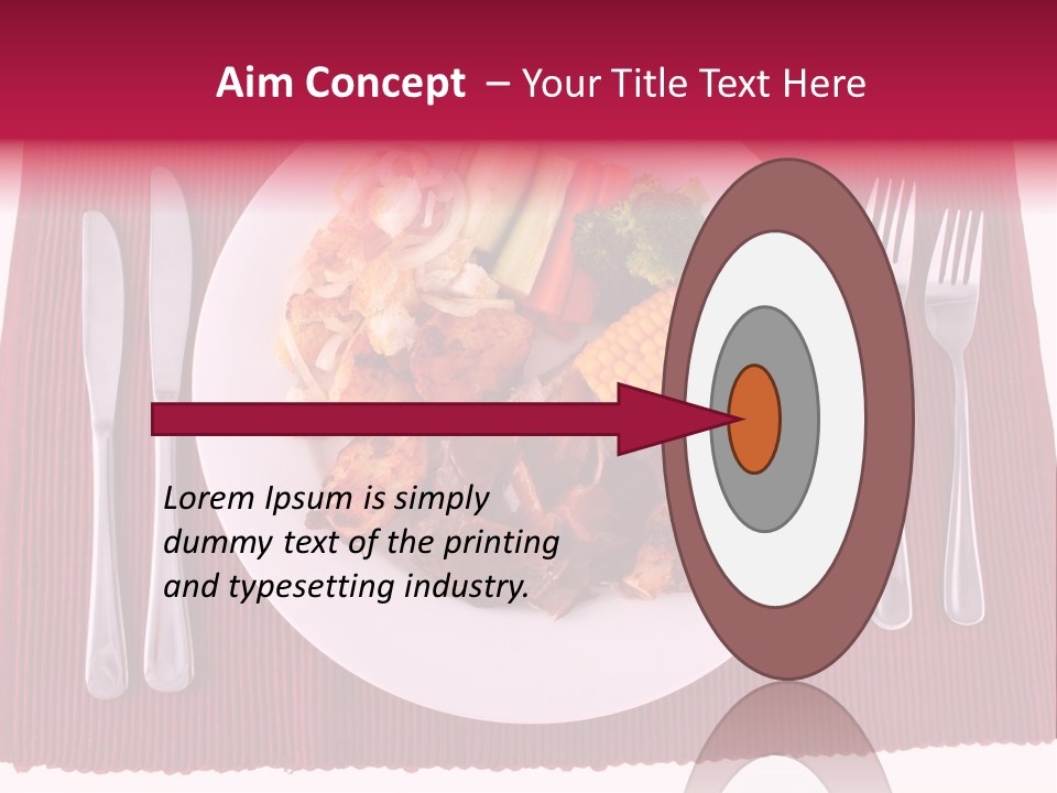 Potato Cob Fork PowerPoint Template