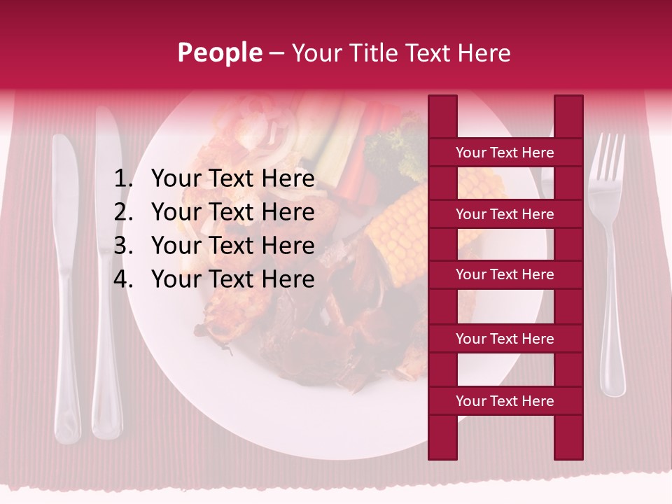 Potato Cob Fork PowerPoint Template