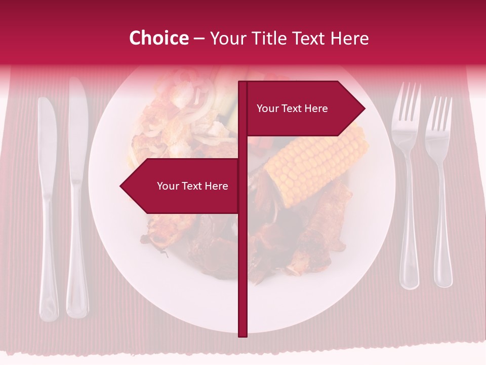 Potato Cob Fork PowerPoint Template