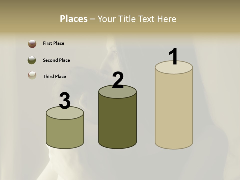 A Woman Holding A Baby In Her Arms PowerPoint Template