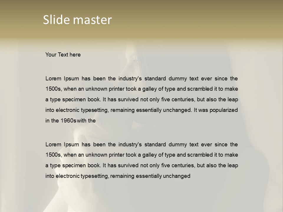 A Woman Holding A Baby In Her Arms PowerPoint Template